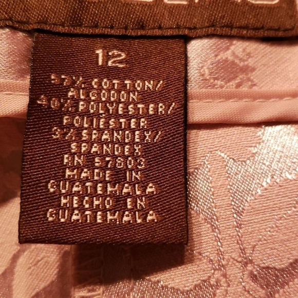 Bandolino Best Pink ( Petal 56) Brocade Dress Pants 12 NWT - Picture 5 of 16